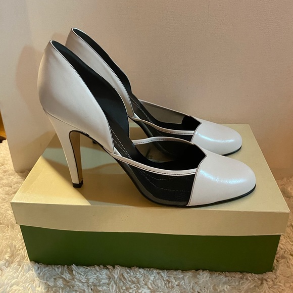 kate spade Shoes - Kate Spade White Heels